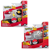 Pokemon - Clip N Go Poke Ball με ζώνη W10 (2 σχέδια) – Jazwares #95283-W10