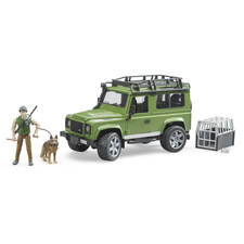 Τετρακίνητο Land Rover defender με δασοφύλακα και σκύλο - Bruder #02587