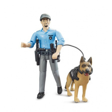 Άνδρας αστυνομικός με σκύλο - Bruder #62150