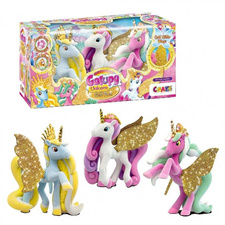 Galupy Unicorn - Gold Pack Σετ με 3 Φιγούρες Μονόκερους - Craze #42632