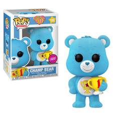 POP! Φιγούρα Champ Bear Flocked Care Bears 40th – Funko #61555 (Chase)