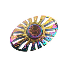 Fidget Spinner ιπτάμενος δίσκος ιριδίζον με μεταλλική θήκη (Σχέδια) #HOP/12