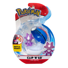 Pokemon - Poke Ball Clip N Go Toxel &amp; Great Ball W9 – Jazwares #PKW0154