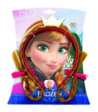 Σετ Ψεύτικα Μαλλιά, Μενταγιόν και Δαχτυλίδι Anna (Frozen)