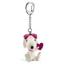 Μπρελόκ μινιατούρα Snoopy κορίτσι με καρδιά (Peanuts) - Schleich #22037