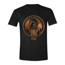 T-Shirt Fantastic Beasts - Macusa Gold λογότυπο μαύρη size:L #TIM18FAN-L