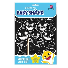 Baby Shark Σετ χειροτεχνίας ξυστό – Totum #74170