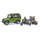 Τετρακίνητο Land Rover με τρέιλερ, μηχανή Ducati και αναβάτη - Bruder #02589