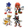 Μινιατούρες Sonic σετ δώρου 4 τεμ (Sonic The Hedgehog) - Comansi #Y90300