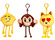 Λούτρινα μπρελόκ Emoji Movie (12 σχέδια) #LAN07000 