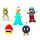 Φιγούρες Super Mario Wave 35 (5 σχέδια) 6,5εκ - Jakks Pacific #41140