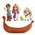 Φιγούρες Σετ Disney Rapunzel (5 τεμ) 15εκ - Jakks Pacific #57001