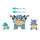 Pokemon φιγούρες εξέλιξης (Squirtle, Wartortle, Blastoise) – Jazwares #PKW2773