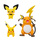 Pokemon φιγούρες εξέλιξης (Pichu, Pikachu, Raichu) – Jazwares #PKW2778