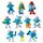 Σετ φιγούρες Smurfs 10 τεμ Wave 1 – Jazwares #G00004-A