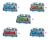 Μηχανοκίνητα Τρένα με βαγόνι - Thomas & Friends (5 σχέδια) - Mattel #BMK87